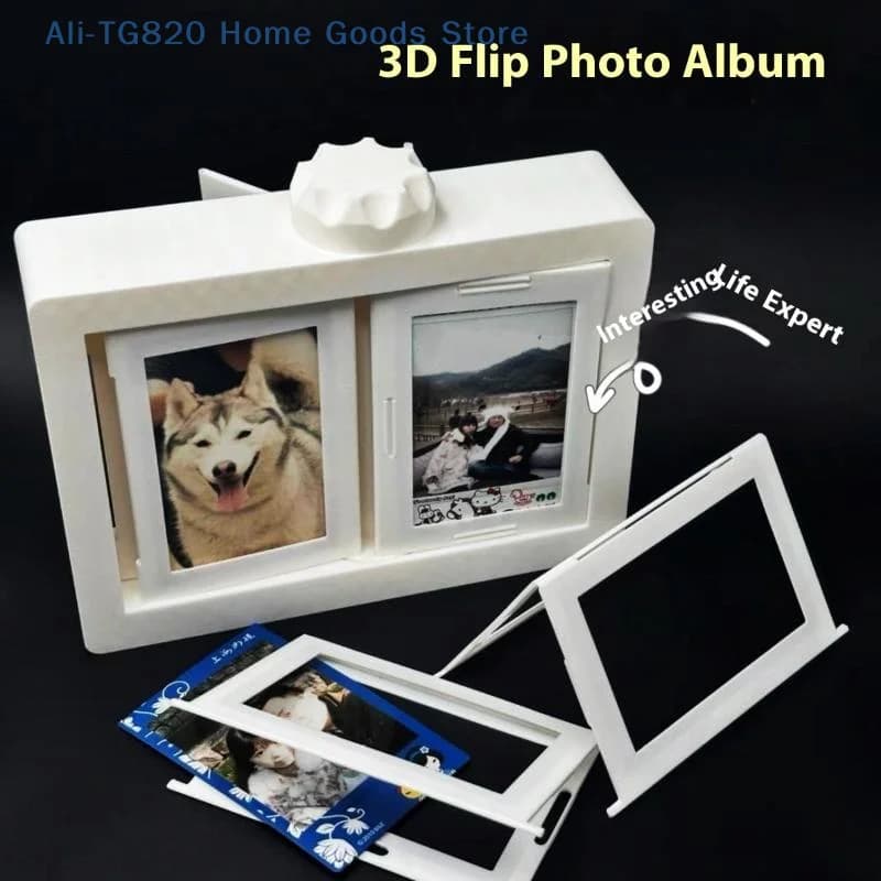 [TG820]Rotatable Photo Frame Kpop Photocard Holder Idol Picture Frame Display Stand Desk Accessory Room Desktop Decor