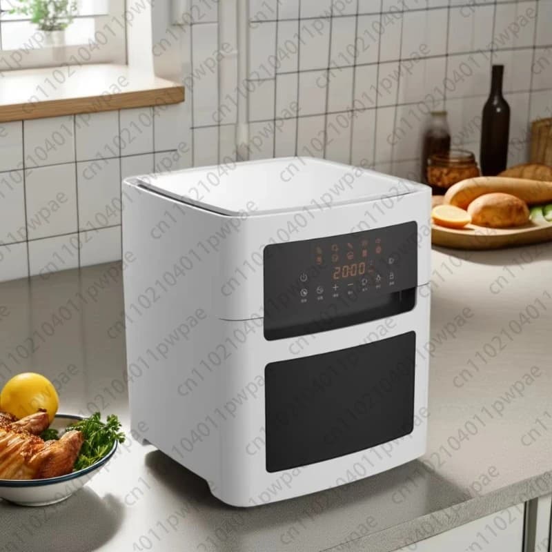 Air Fryer Oven Retro Knob 15L Non-Stick Cookware Electric Air Fryer Oil-Free Kitchen Appliance
