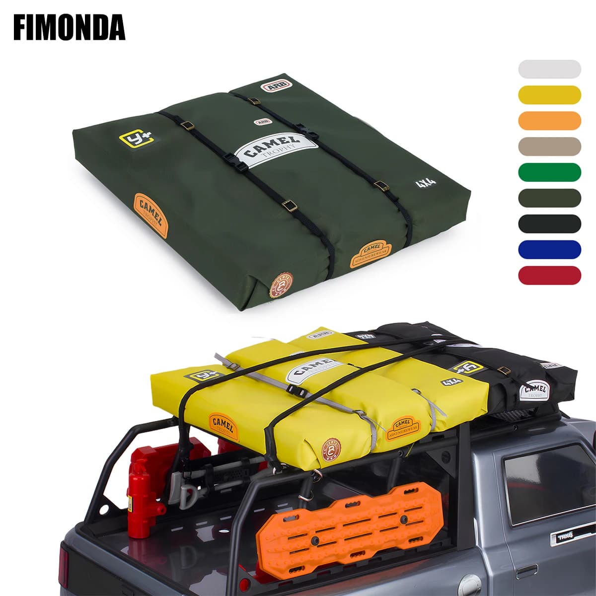 Car Roof Tent RC 1/10, Camping Simulation Accessories for Trx4 SCX10 RC4WD D90, DIY Decoration for Traxxas Axial Yikong