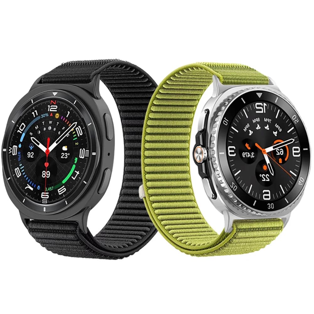 Cinturino in Nylon Intrecciato Traspirante per Samsung Galaxy Watch 8 Classic 46mm/8 40mm 44mm, Cinturino Sportivo per Samsung Galaxy Watch