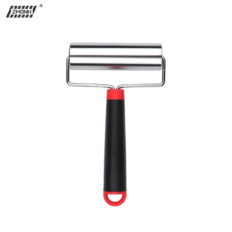 [H]Stainless Steel Rolling Pin Non-stick Dough Pastry Roller Kitchen Dumplings Noodles Pizza Pies Baking Tools
