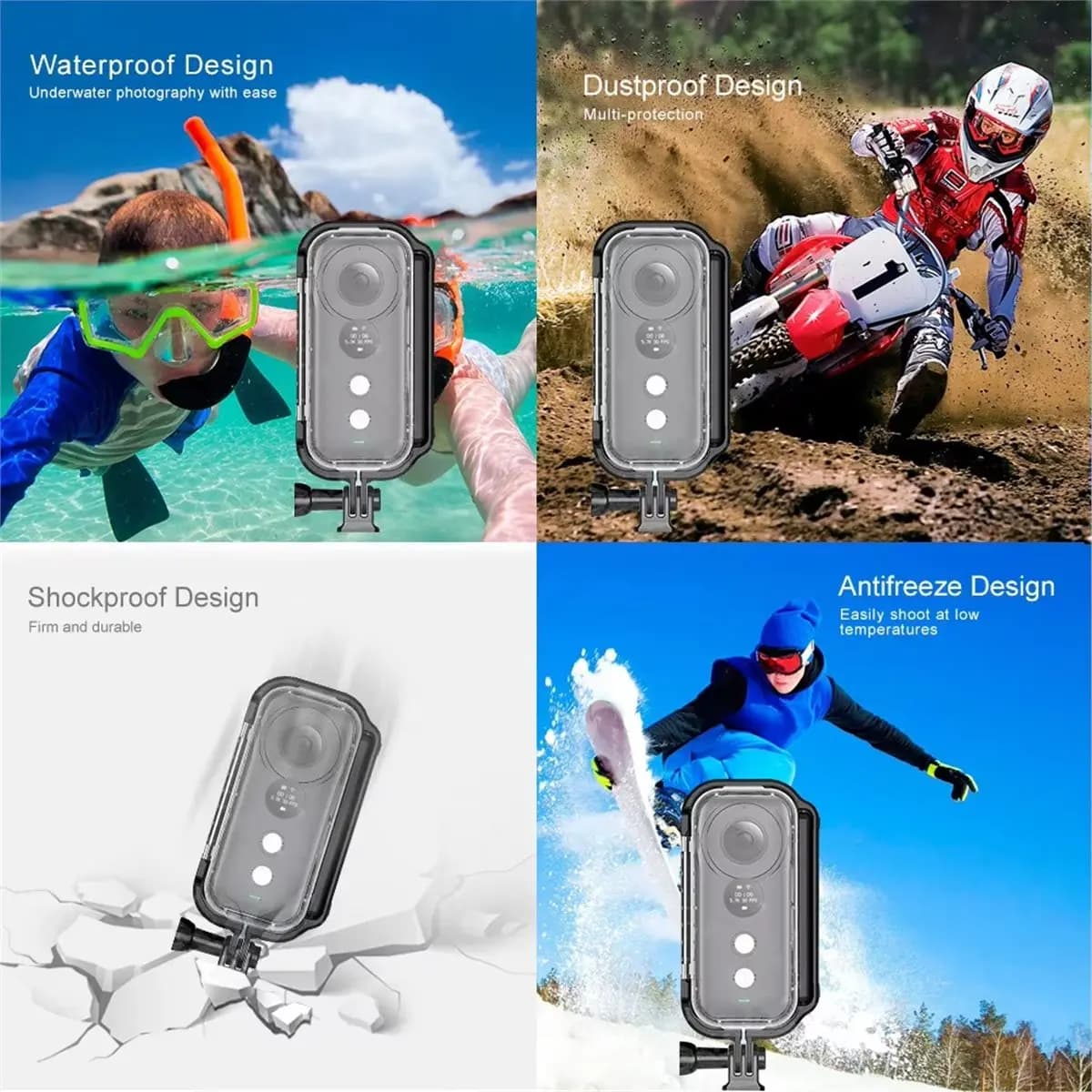 ~CLEARANCE A 30m Dive Waterproof Housing Diving Case for Panoramic Camera 30m Snorkeling Swimming Venture