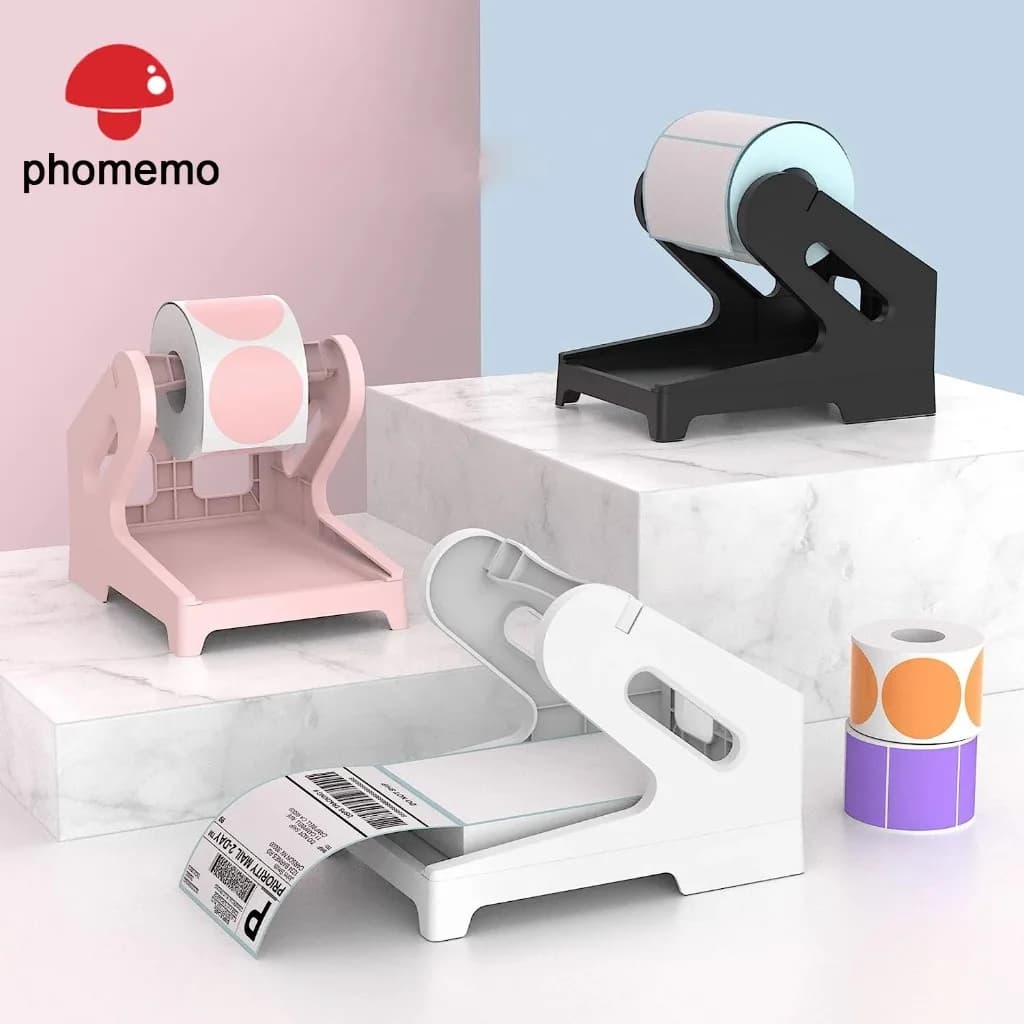 Supporto per supporto Phomemo Rotolo di etichette Accessori Supporto durevole Esterno universale per stampante per etichette di spedizione PM-241 PM-246S D520BT