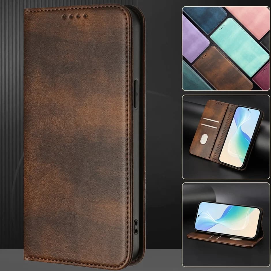 Custodia in pelle per Xiaomi 15 Ultra Pro Redmi K80 Pro A3 A4 14C 14R Custodia per attrazione magnetica Borse a portafoglio Blocco RFID