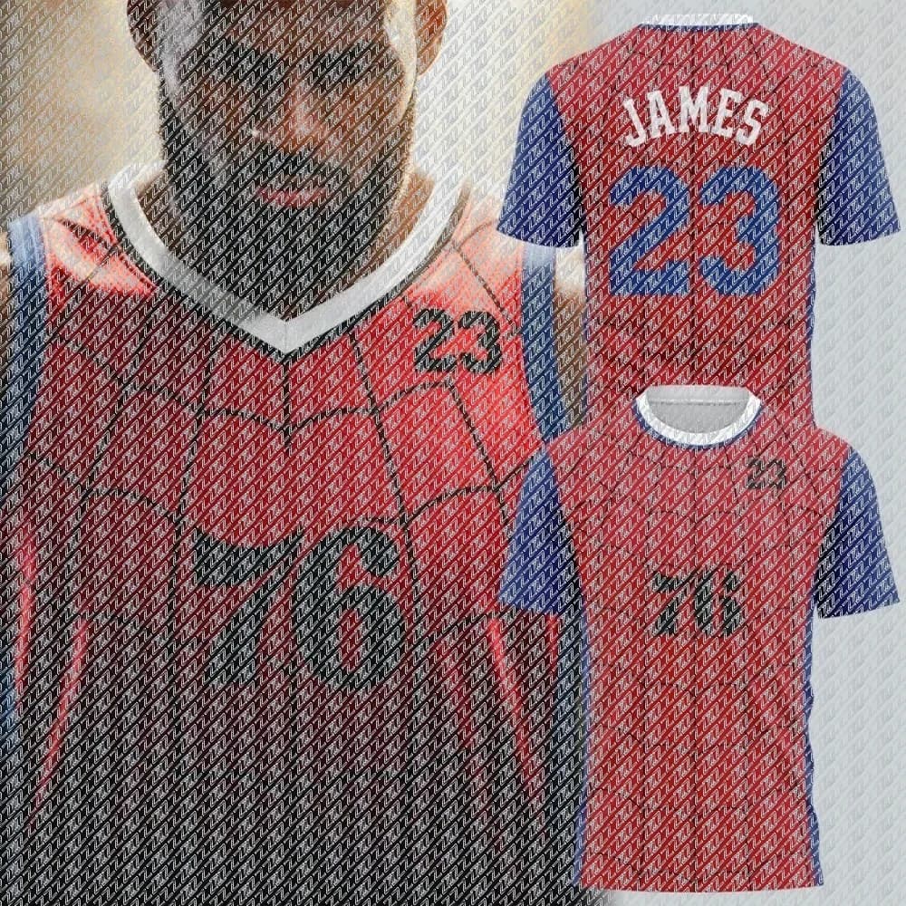 Street Trends_Basketball T-shirt _ James _ Sports Cycling _ Sportswear with Elasticity _ Men's Clothing _ Latest Day