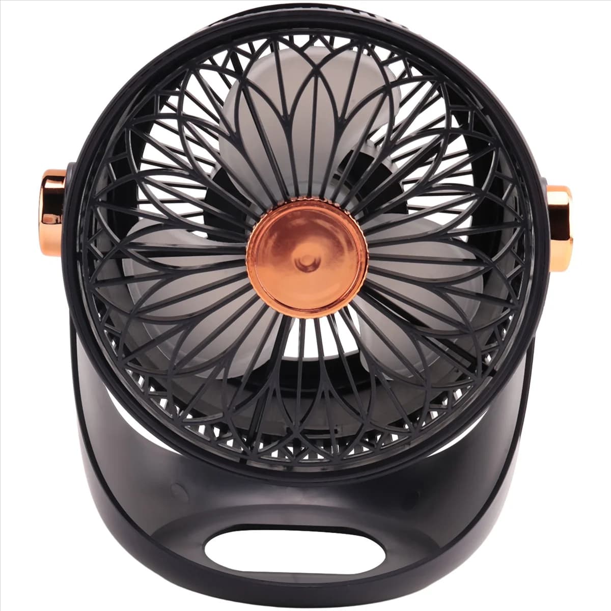 ABGU 2400MAh Ventilatore elettrico per circolazione dell'aria da parete da tavolo Ventilatore di raffreddamento montabile a parete ricaricabile USB, blu