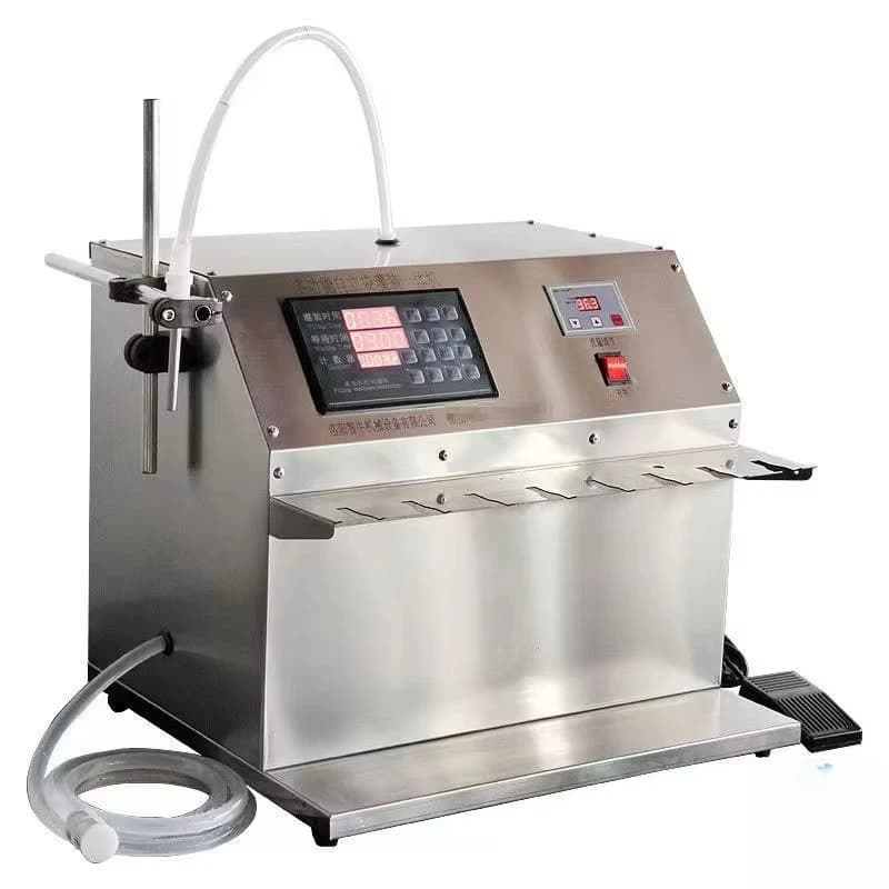 Riempitrice semiautomatica per sacchetti con beccuccio da 6-12 ugelli con controllo digitale 5-4000ml per il riempimento di yogurt e bevande in sacchetti autoportanti