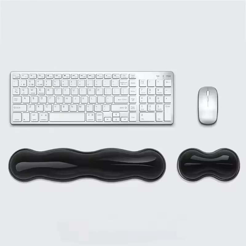 Transparent Mouse Pad And Wrist Support Anti Slip Transparent Base For Office Home Laptops Computer Wrist Mat Office Accessories