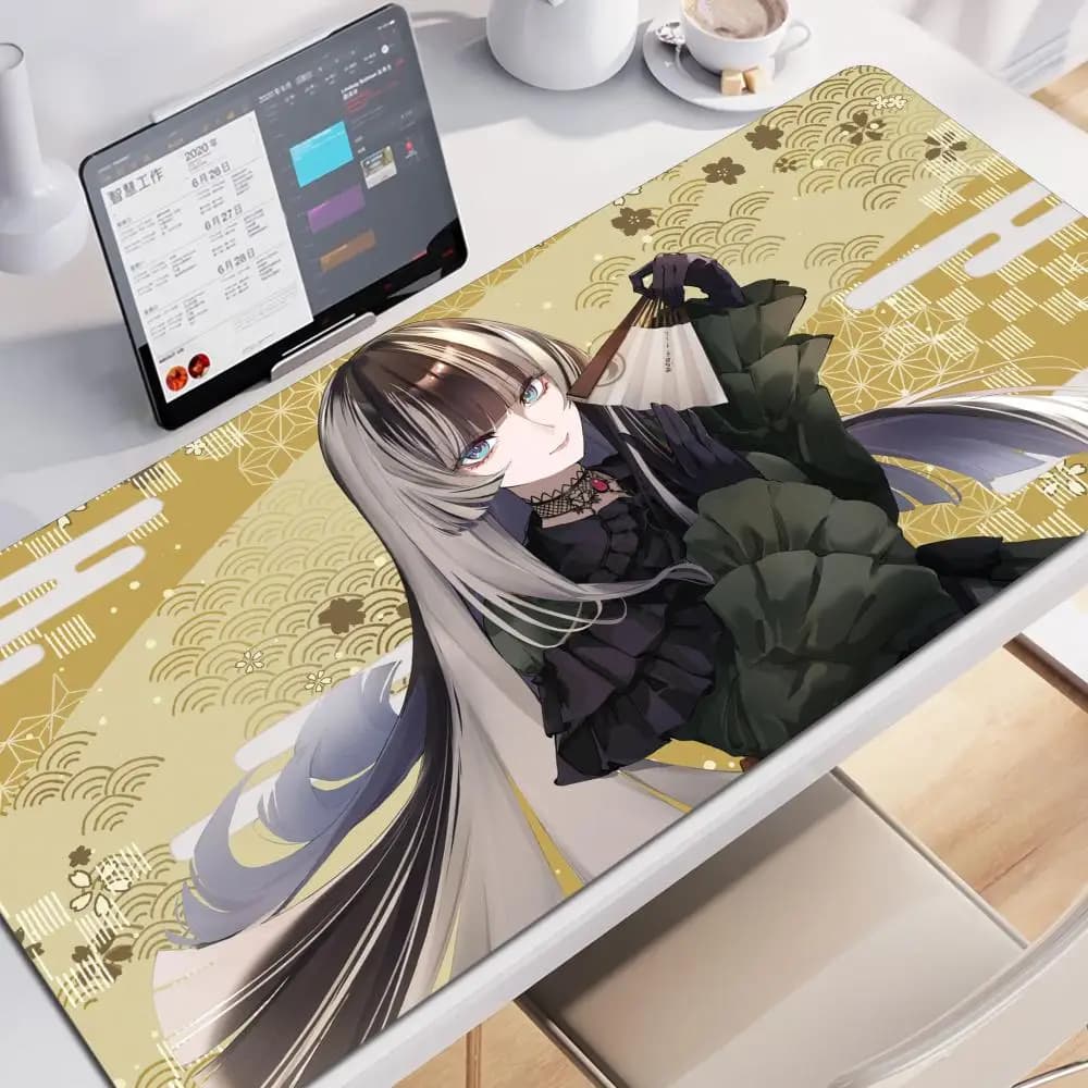 Tappetino da scrivania Anime Girl Juufuutei Raden, tappetino per mouse, tappetino per PC, tappeto per e-sport, accessori da gaming, tappetino XXL per tastiera e tavolo