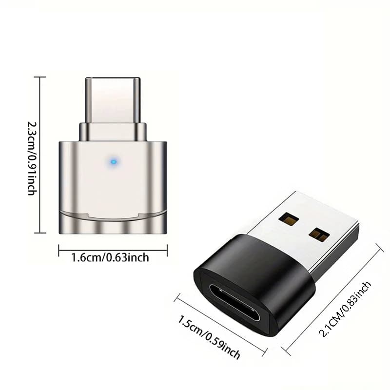 Lettore di schede USB C da 2 pezzi Supporto scheda di memoria Micro/SD per telefono cellulare Computer Tablet Video di sorveglianza per auto