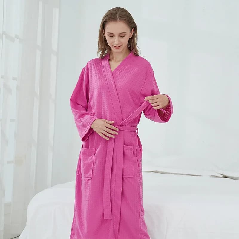 Accappatoio da Spa per Donne, Leggero, a Maniche Lunghe, Pigiama, Vestaglia da Hotel, Abbigliamento per il Relax