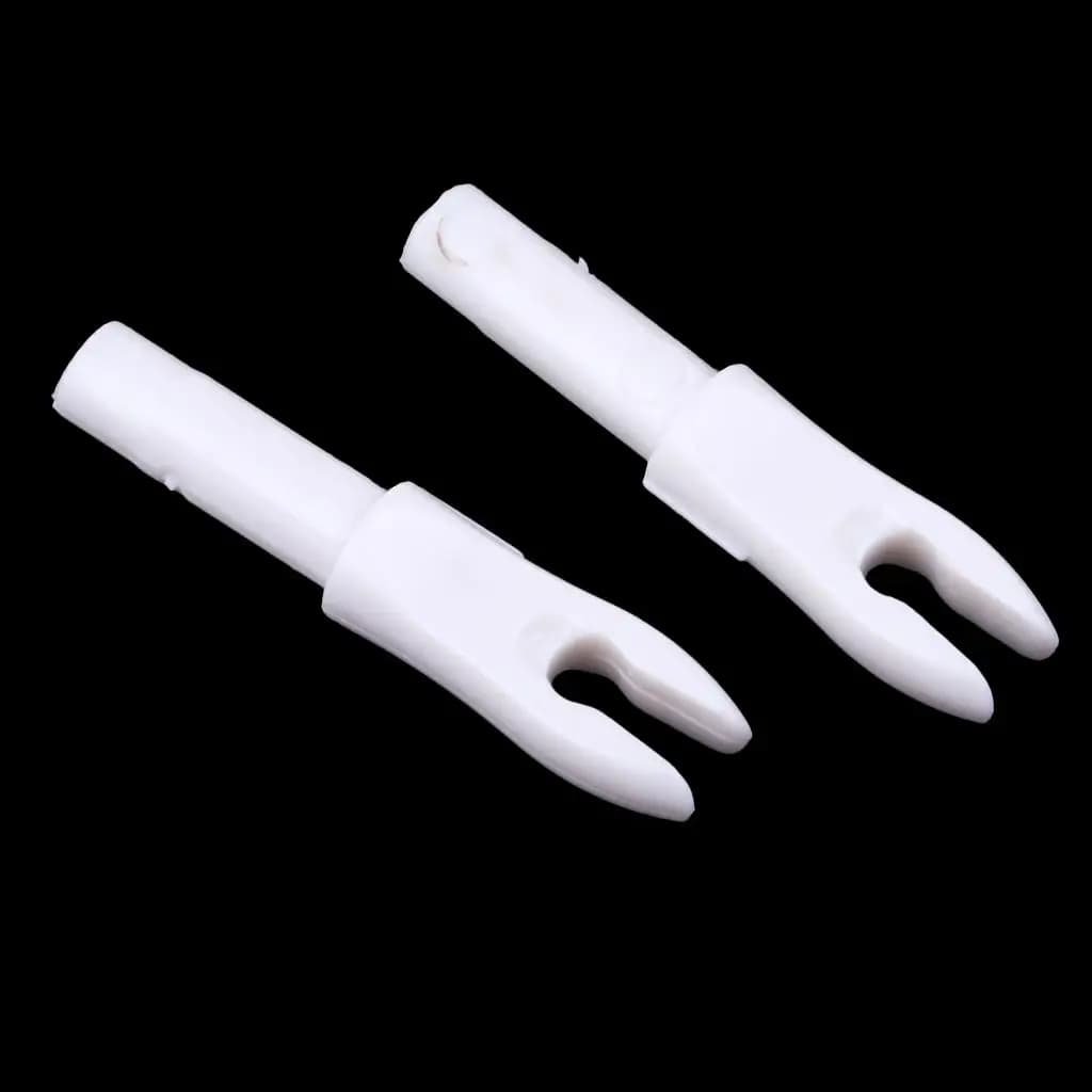 Nocche per Frecce da Tiro con l'Arco, Inserti di Precisione in Plastica per Asta dell'Arco, Set per Caccia e Tiro con Balestra