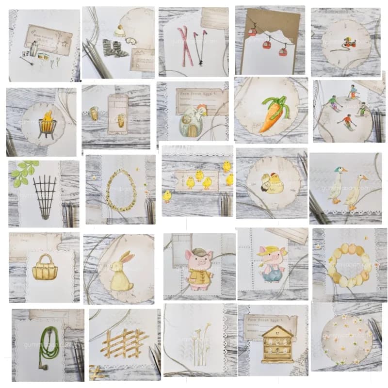 Fustelle per Scrapbook e Decorazioni: Coniglio, Uova, Fiori, Cesto, Giardino - Stencil per Goffratura Fai da Te, Biglietti di Auguri 2026