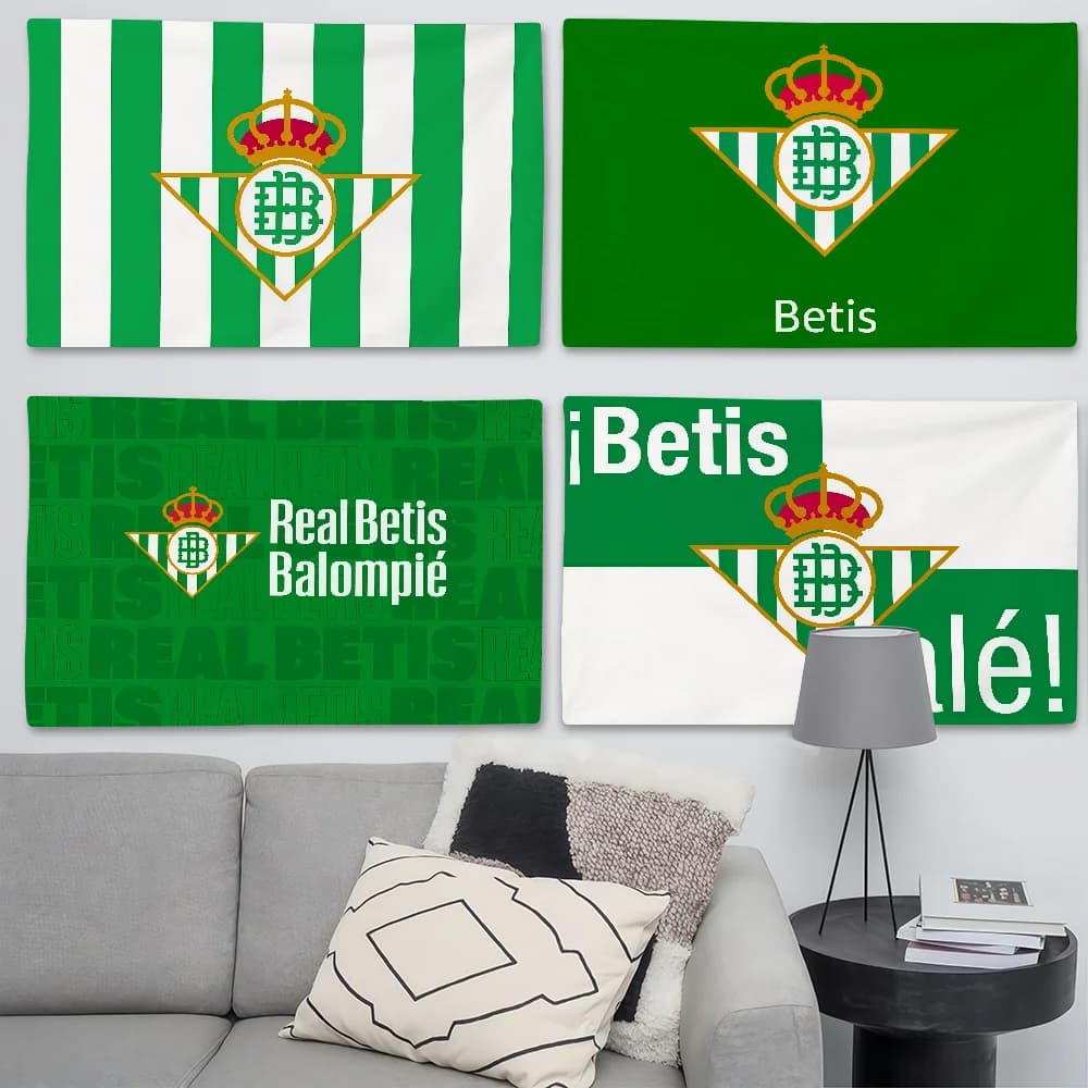 Bandiera del Football Club R-Real B-Betis BalompiE adatta per feste di compleanno, soggiorno, camera da letto e decorazioni per il campeggio all'aperto