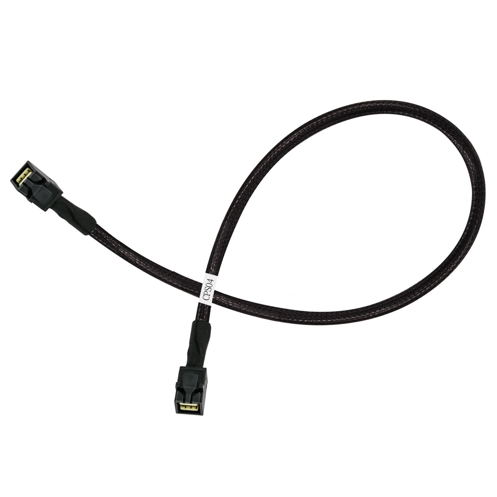 SST-CPS04 Mini SAS HD Cable SFF8643 Male to Male 500mm 48Gbps High Speed Cable for NAS Workstation Storage Server