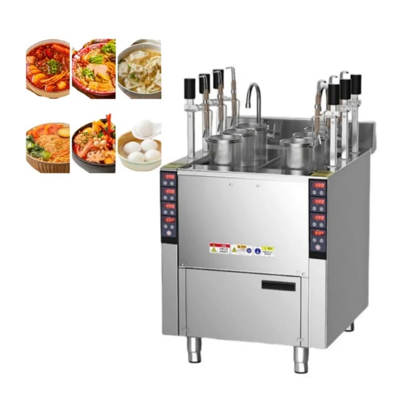 Cuocipasta a Gas Automatico con Sollevamento, Macchina Industriale Commerciale per Cottura Noodle, Cuocipasta Intelligente a Risparmio Energetico