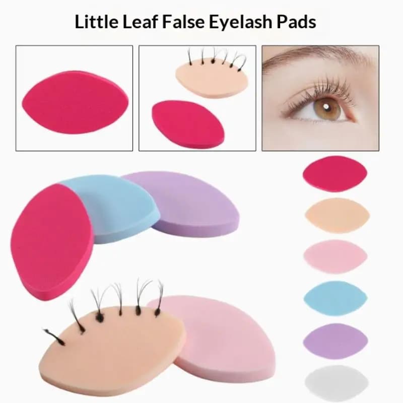 20/50 pz. Soft Bearings for Fin Eyelashes, Colorful, Reusable, For Makeup, Eyelash Table, Wispy Effect for Beginner Training