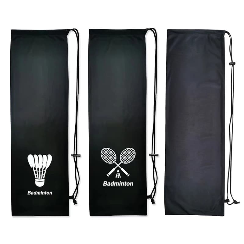 Velvet bag for racket from Badminton soft bag thickened pocket with flannel coulisse protective case for portable tennis racket