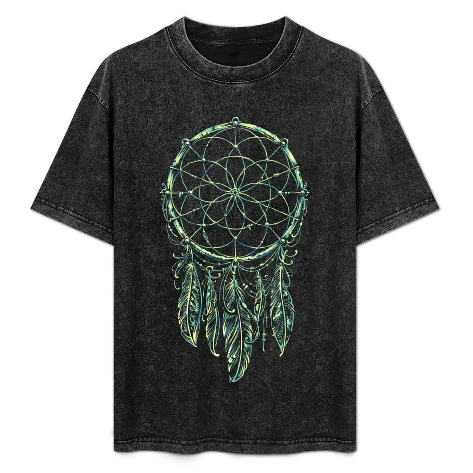 Dream Catcher Acid T-Shirt Casual Breathable Short Sleeve Top