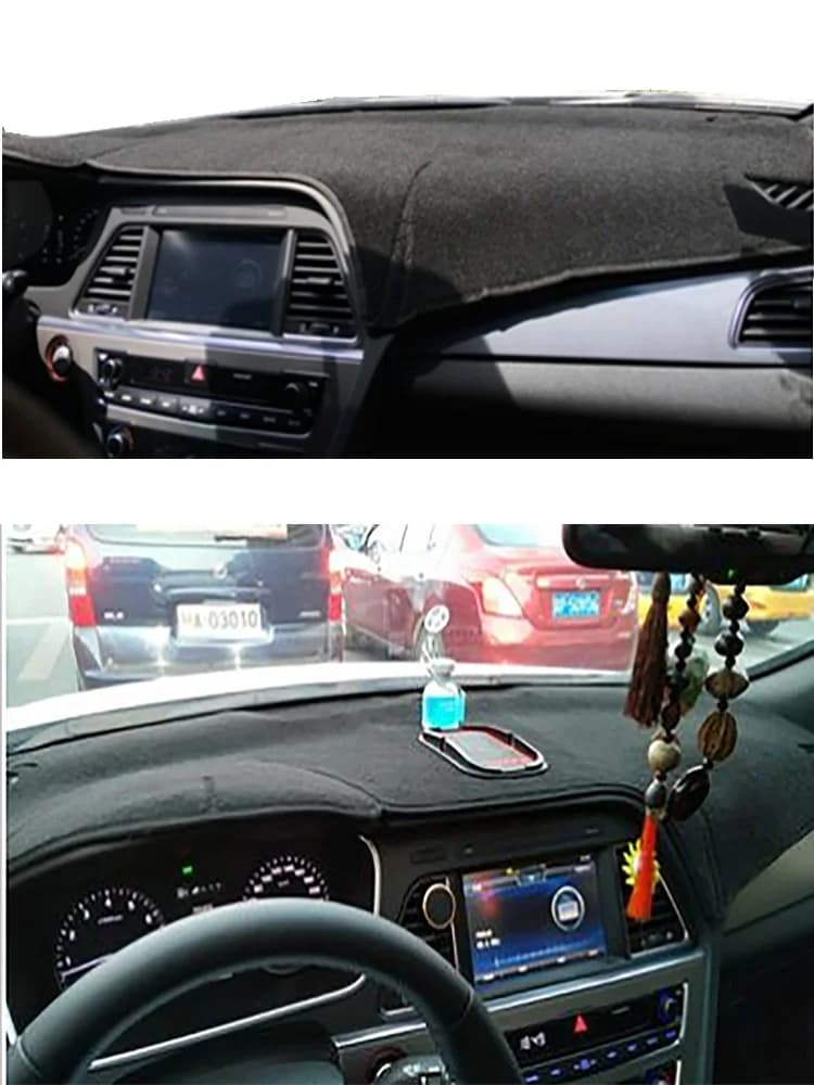 Per Hyundai Sonata VII 2015-2019: Tappetino Copri Cruscotto, Protezione Pannello Strumenti, Isolante e Parasole