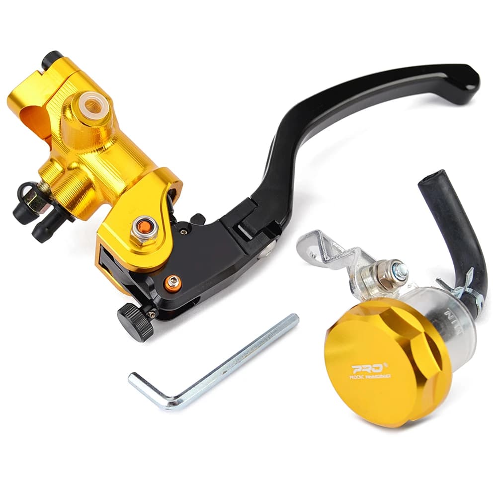 Leva pompa freno anteriore moto per 400c.c. a 1000 cc Freno idraulico per manubrio Sport Street Dirt Bike da 7/8" 22 mm