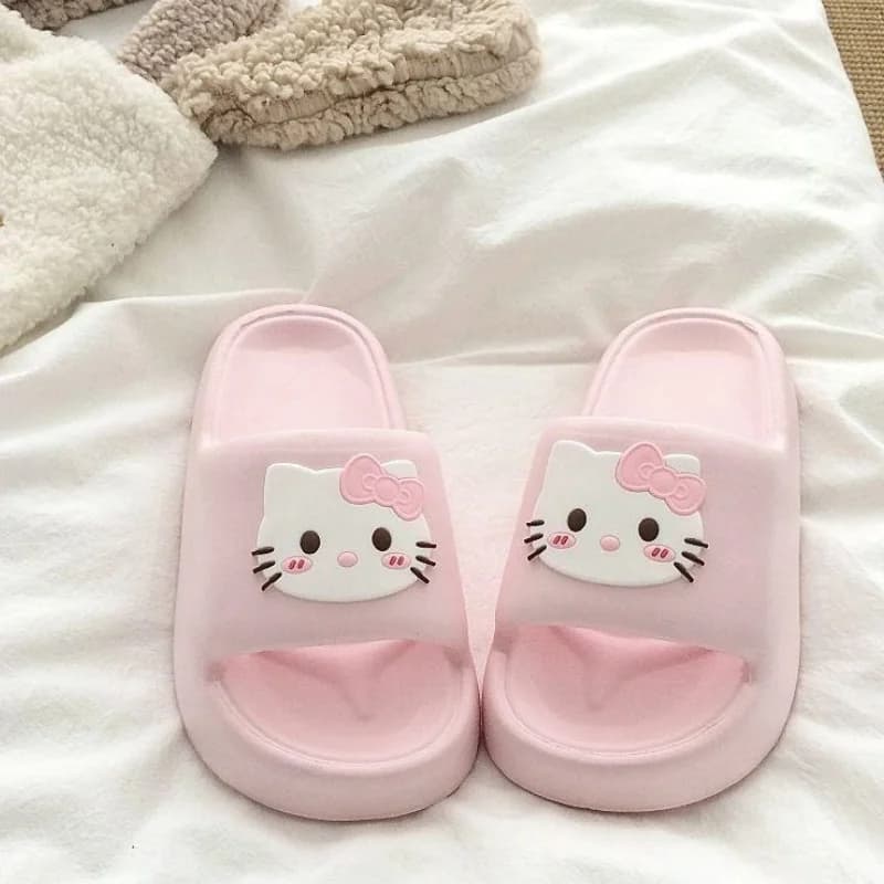 Sandali Kawaii Hello Kitty per l'estate all'aperto interni domestici antiscivolo anti-odore infradito leggero in EVA regalo nuovo stile