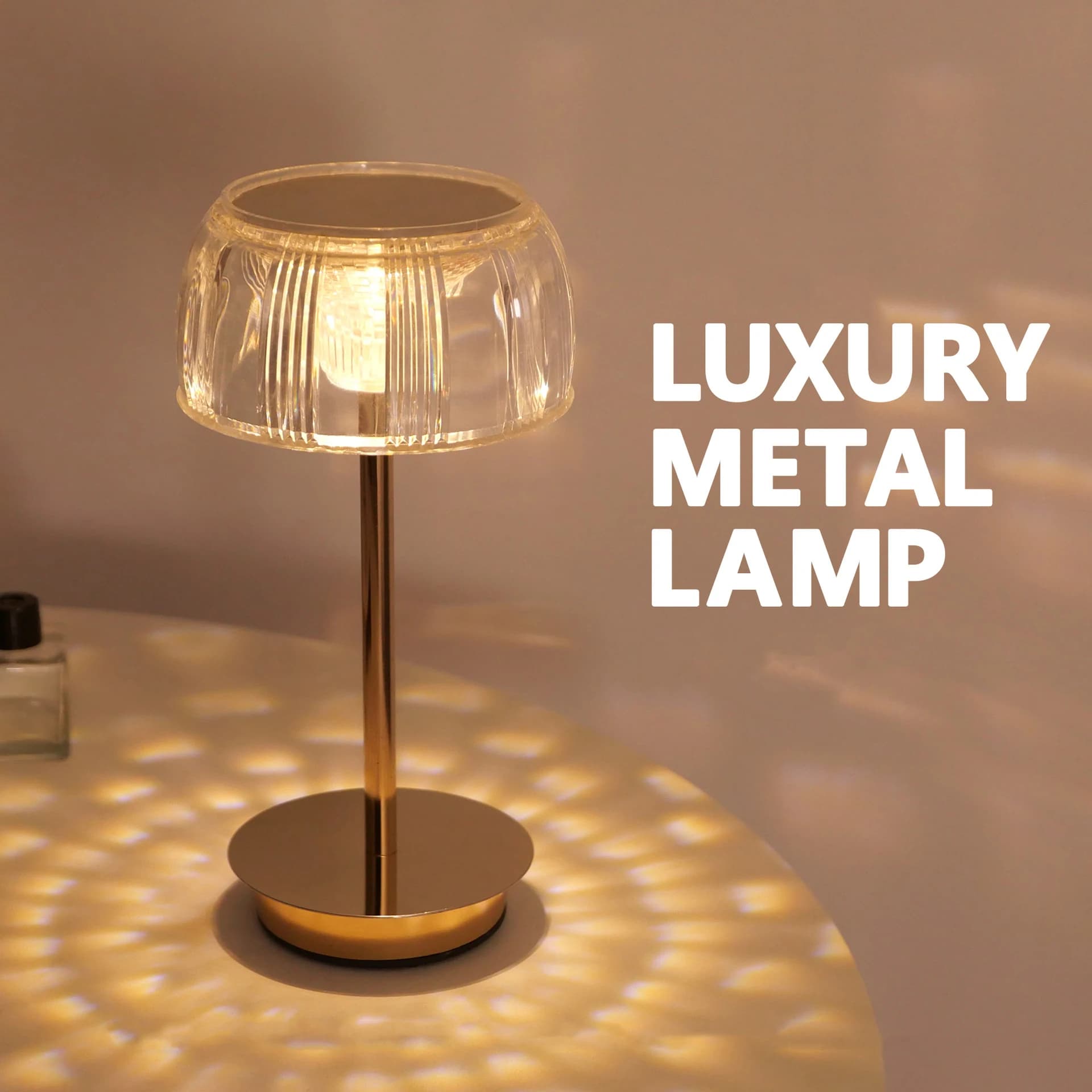 Acrylic Touch Desk Lamp,Rechargeable Plant Decorative Dimmable Offices Table Lighting,Adjustable Brightness Artistic Night Light
