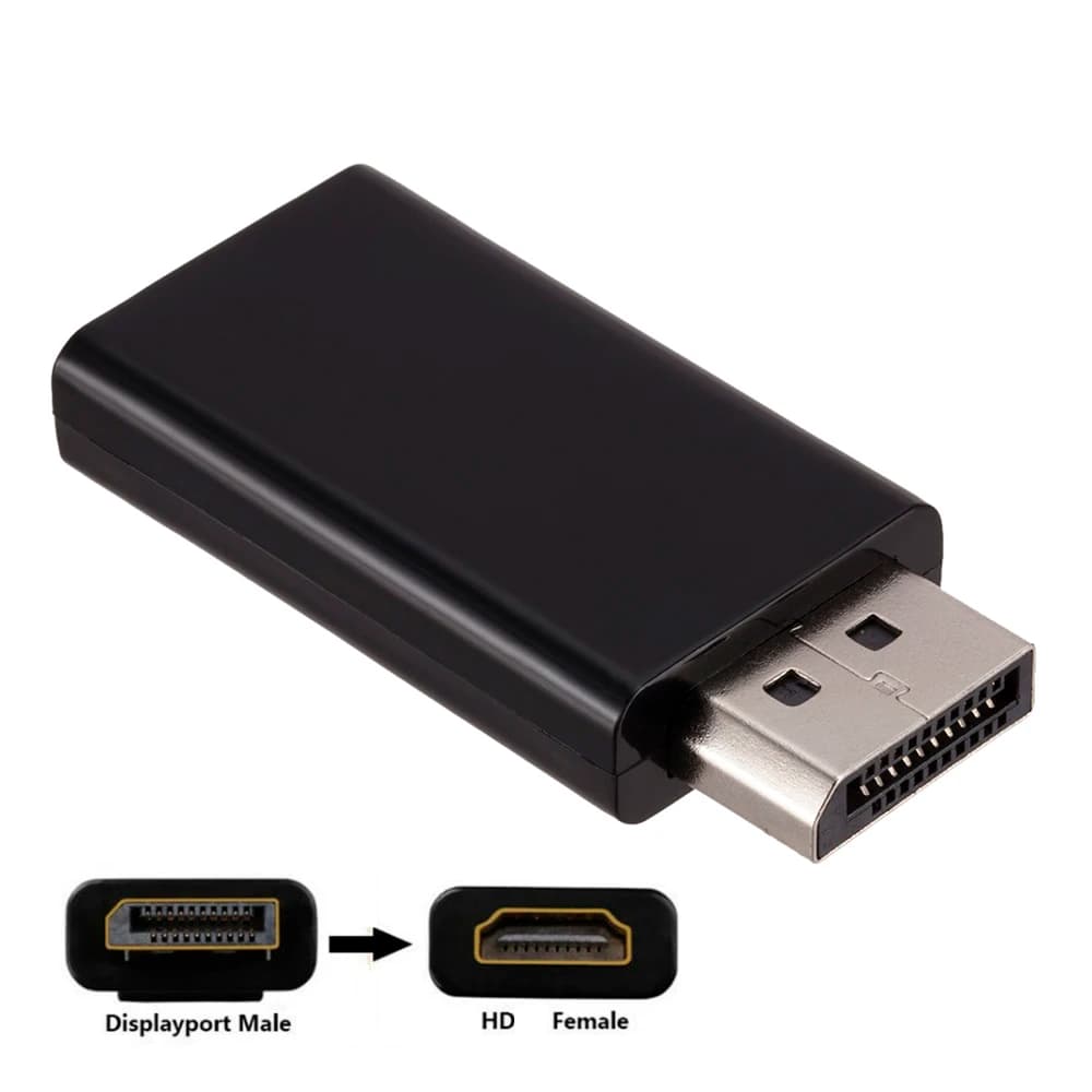DisplayPort 4K 1080P to HDMI compatible audio video converter compatible with HDMI DP male to female for PC TV Laptop
