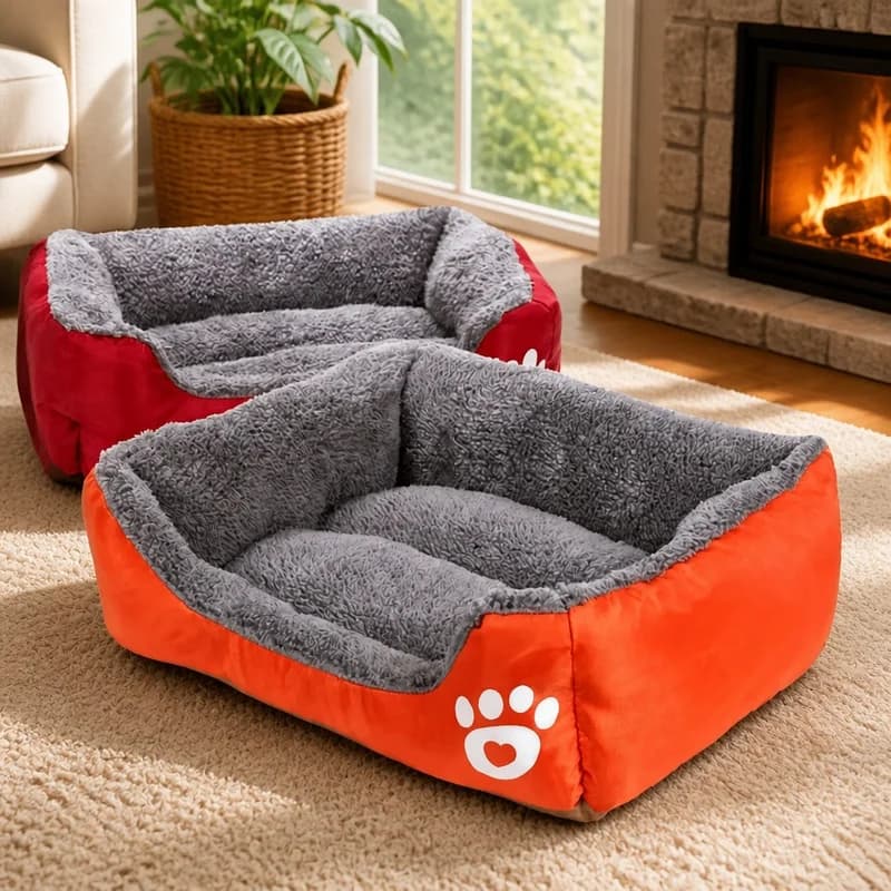 Soft Plush Sleeping Pad for Small Dogs and Cats, Comfortable Cozy Cushion for Puppies and Tiny Breeds