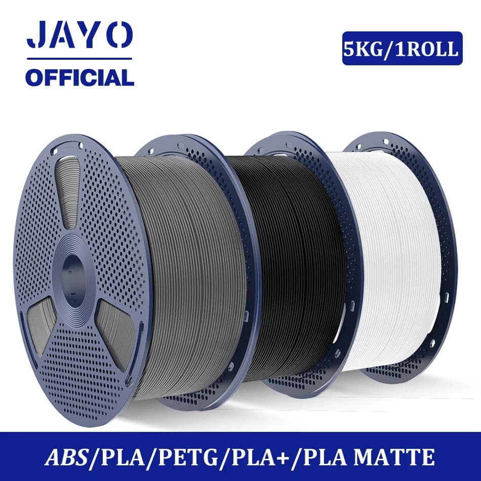 JAYO PLA /PLA Matte /ABS/PETG/PLA Plus Filamento stampante 3D 5 kg/rotolo Filamento 3D da 1,75 mm Bobina grande Filamento avvolto ordinato