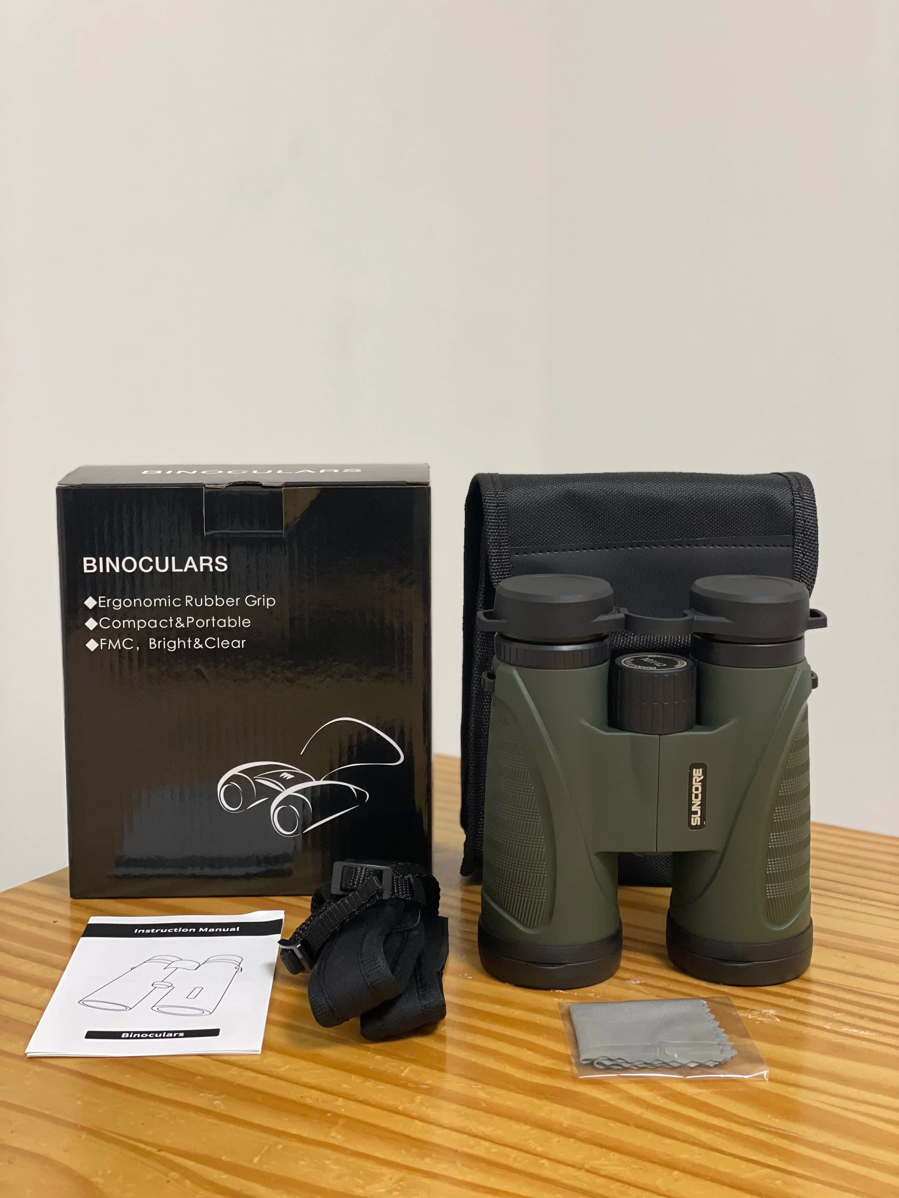 Binocolo 10x42 per adulti, adatto per il birdwatching, la caccia all'aperto, i viaggi e il turismo