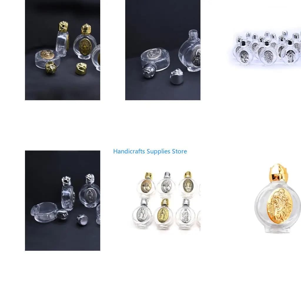 R1WA Small Holier Water Container Glass Bottles For Baptisms Ceremonies