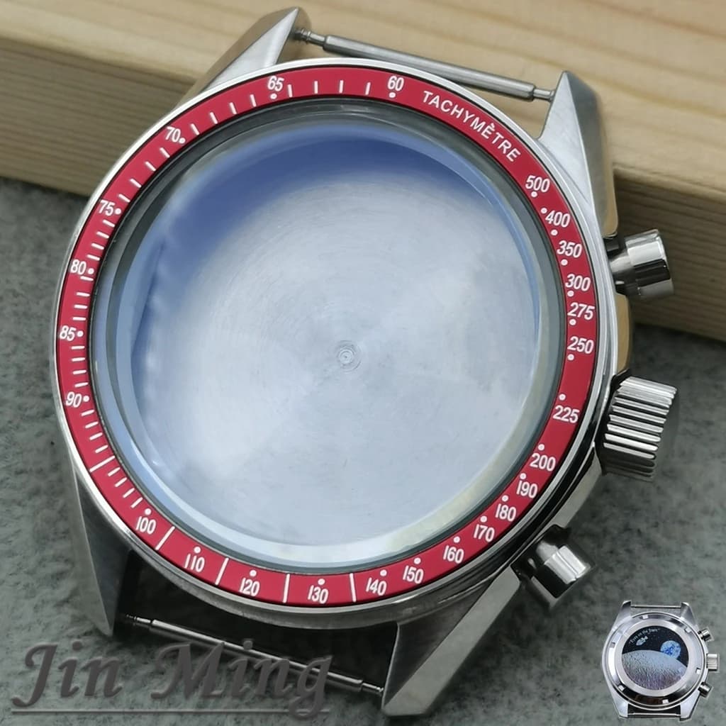 High Quality VK63 39.7mm MoonSwatch Chronograph Metal Case Bezel Fashion Business Watch Sealed Back Moon Watch