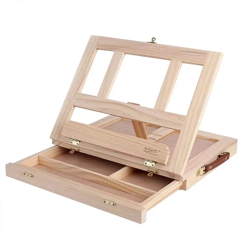 Cavalletto per pittura multifunzione cavalletto da scrivania per artisti cavalletto da scrivania portatile in miniatura cavalletto pieghevole leggero per la conservazione durante i viaggi