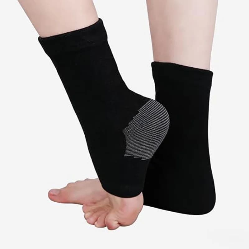 Calze Protettive Traspiranti per Caviglia, per Corsa e Basket, Fascia Compressiva Sportiva, Supporto per Recupero da Distorsioni e Lesioni