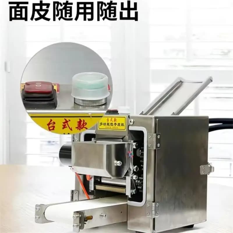 Macchina per Pasta e Ravioli 110V 220V in Acciaio Inossidabile, Pressa per Impasto e Laminatrice per Pasta