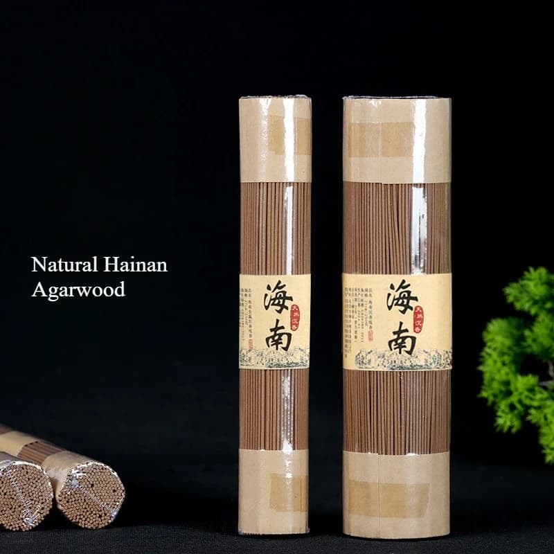 Bastoncini di Incenso Naturale all'Oud di Hainan per la Casa, il Tempio, la Preghiera, le Stanze di Studio, la Meditazione, Favorisce il Sonno, Elimina gli Odori, Bastoncini di Joss