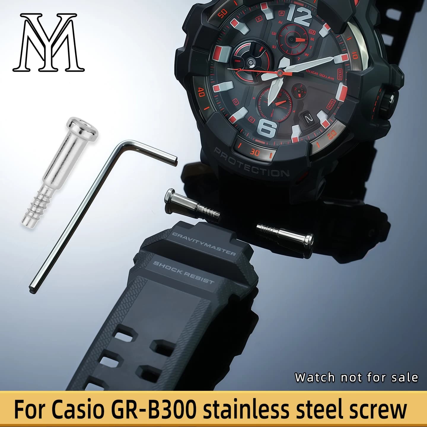 Per viti per cinturino Casio GR-B300, accessori per orologi gr-b300 in acciaio inossidabile, accessorio per bracciale per orologio da uomo GRB300