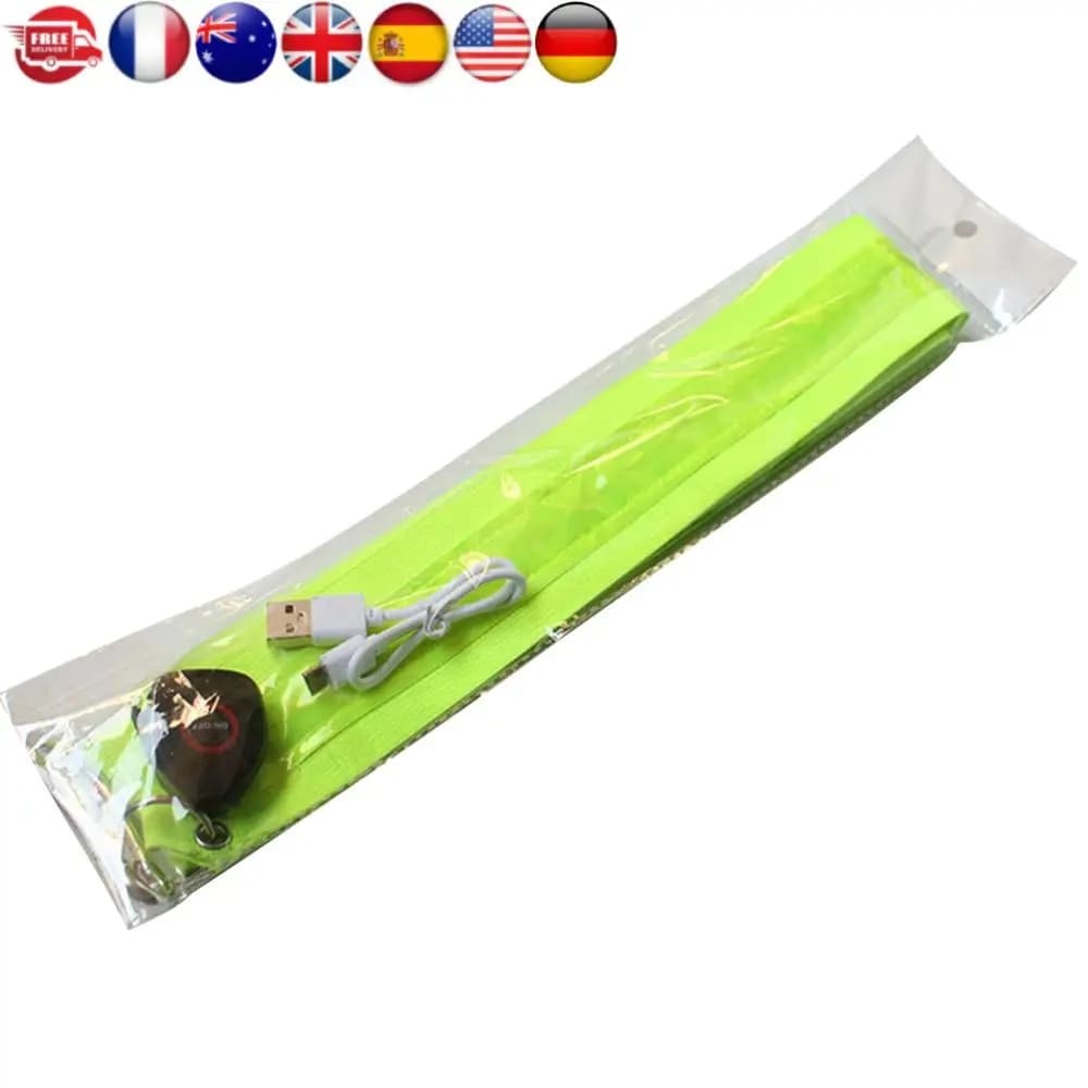 LED Belt Rechargeable for Running and Cycling, LED Shoulders for Men and Women, Luminous Equipment for Night Safety, Hiking, Jogging and Walking