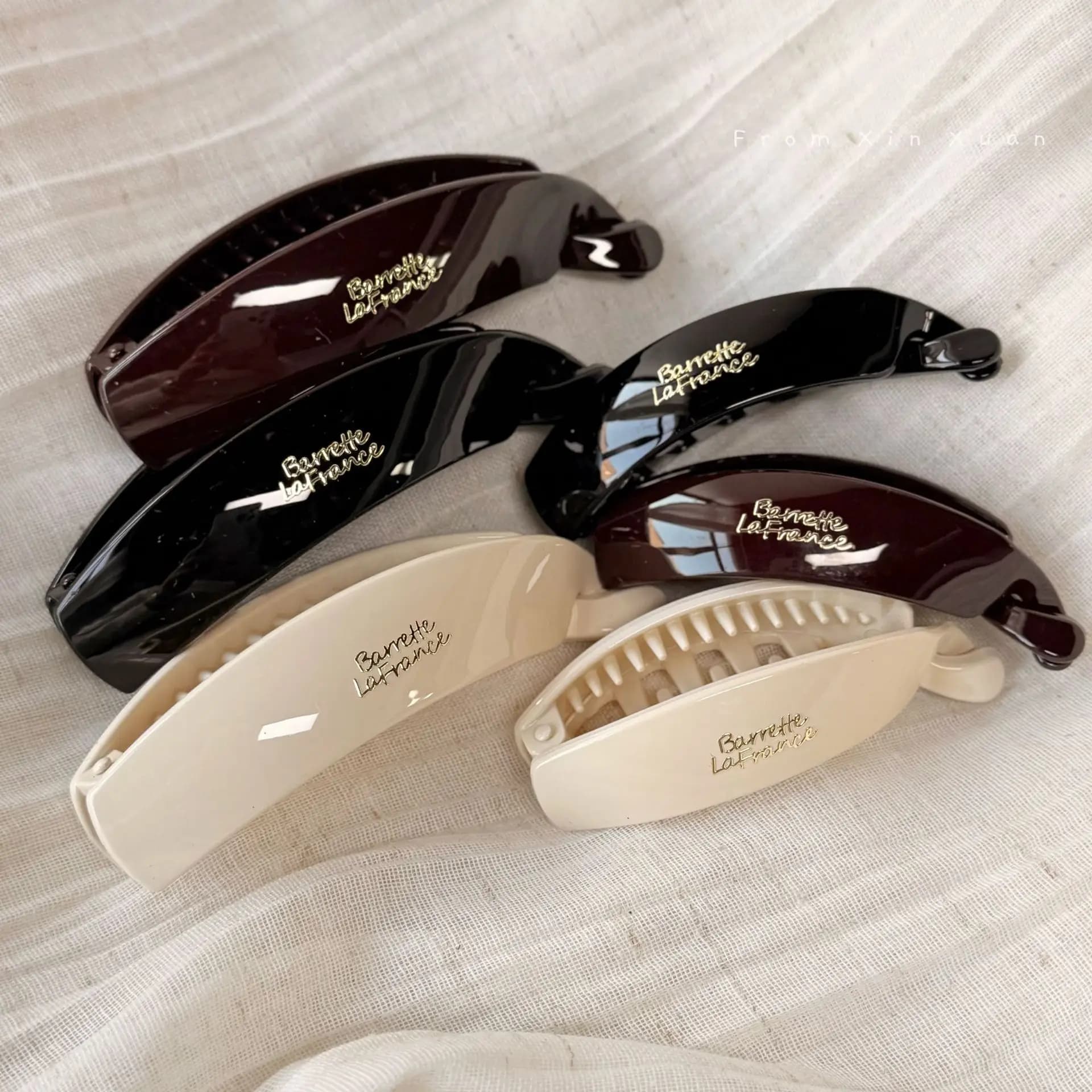 Fermaglio per capelli minimalista in resina da donna, clip a banana per coda di cavallo alta, fermaglio semplice per capelli, accessorio quotidiano per capelli, fermaglio grande per capelli