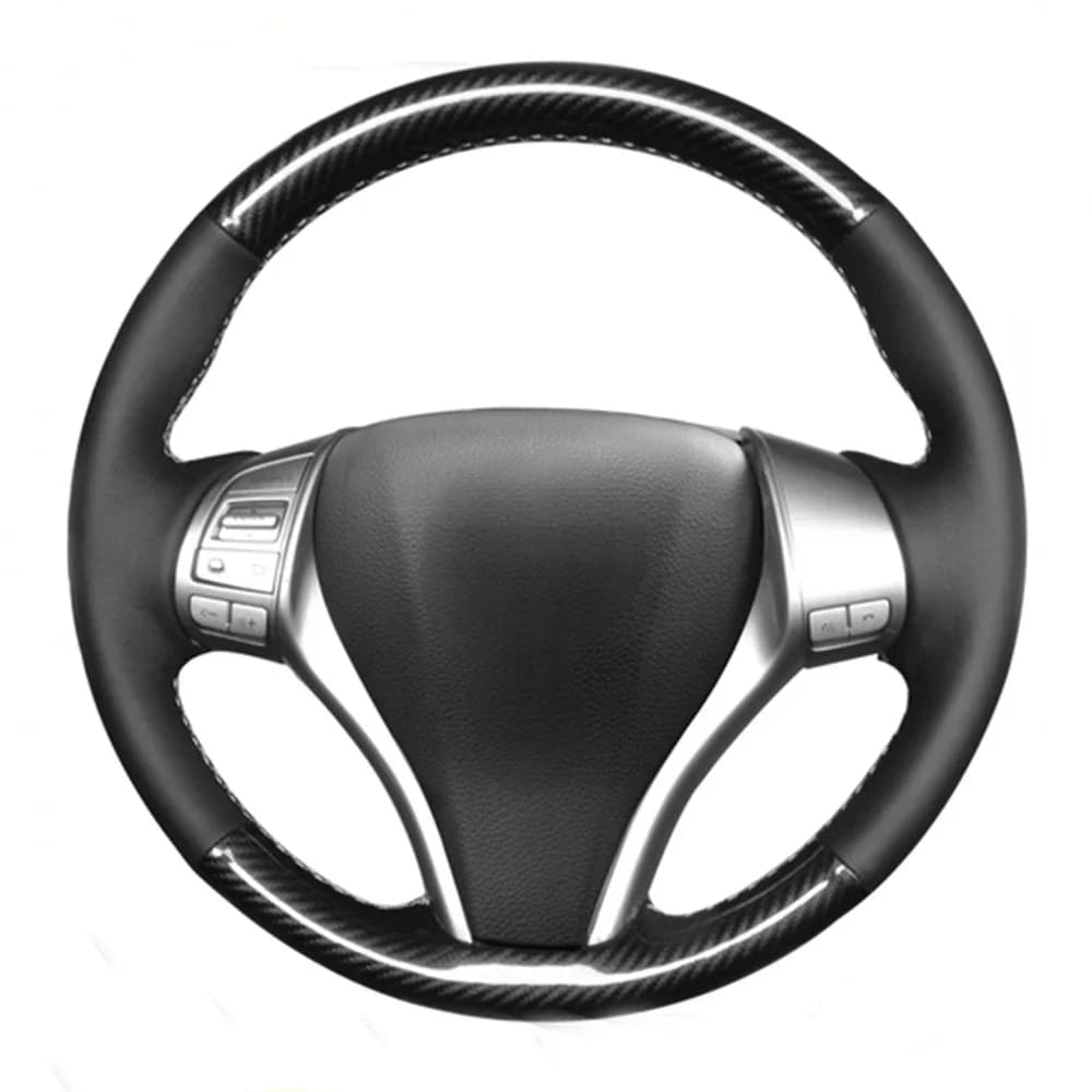 Coprivolante per auto in fibra di carbonio nera per Nissan Teana Altima 2013 2014-2016 X-Trail QASHQAI Rogue 2014-2016 Sentra Tiida