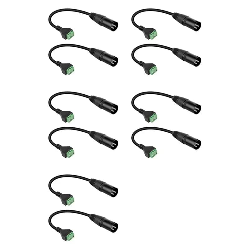 【SURPISE】Cavo convertitore XLR maschio a terminale a 3 pin senza saldatura da 10 pezzi per microfono da studio, altoparlanti, registrazione dal vivo