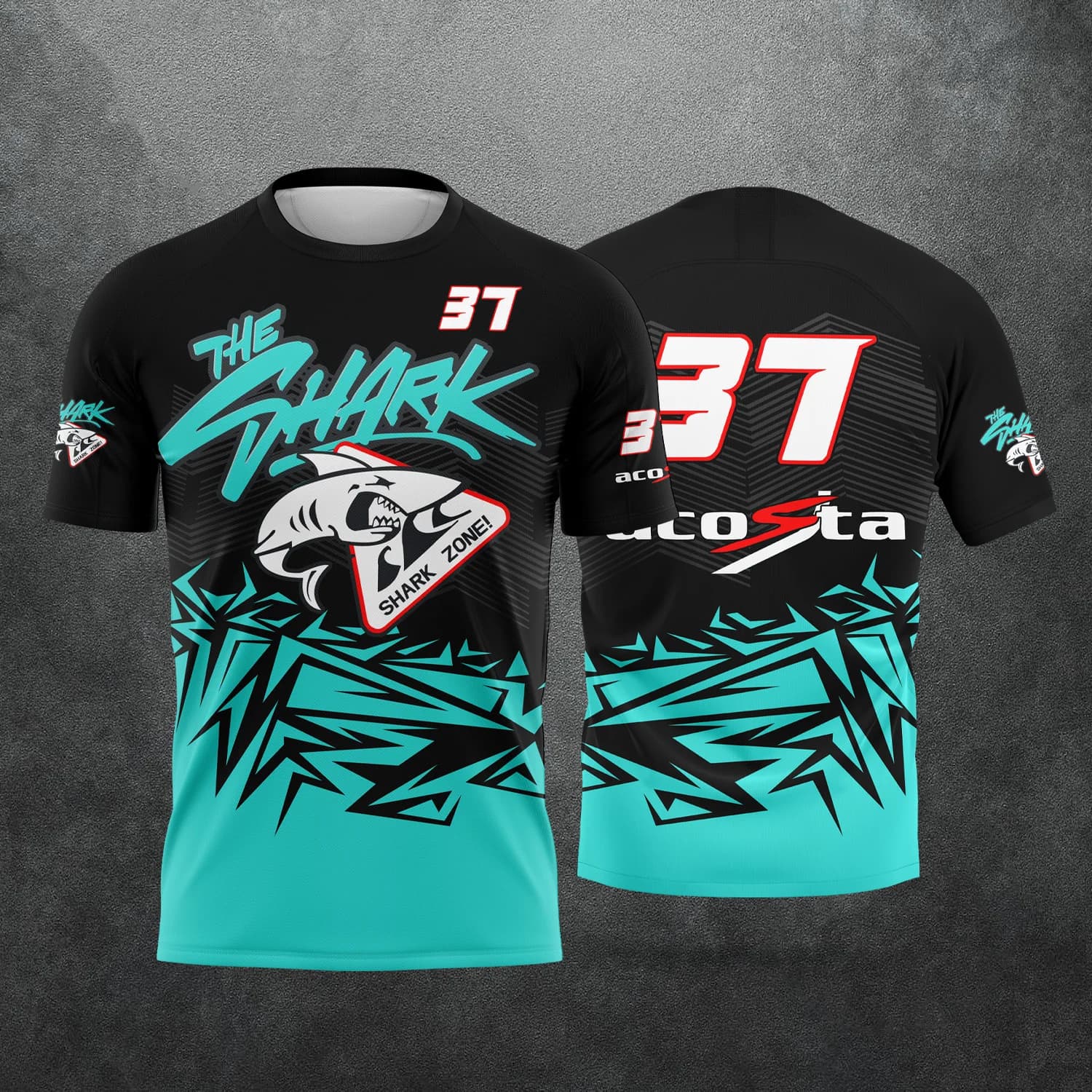 Nuova T-shirt 2026 Pedro Acosta 37 Fan The Shark Motociclista Grafica Unisex Estiva Casual Stampa 3D