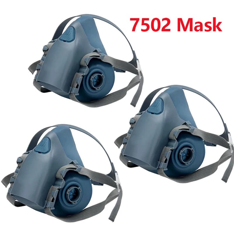 Industriale 7502 Respiratore Maschera antigas Corpo Vernice spray Decorazione Maschera antipolvere 7502 Mezza maschera adatta per 3M 6001/6002/6006 Filtri