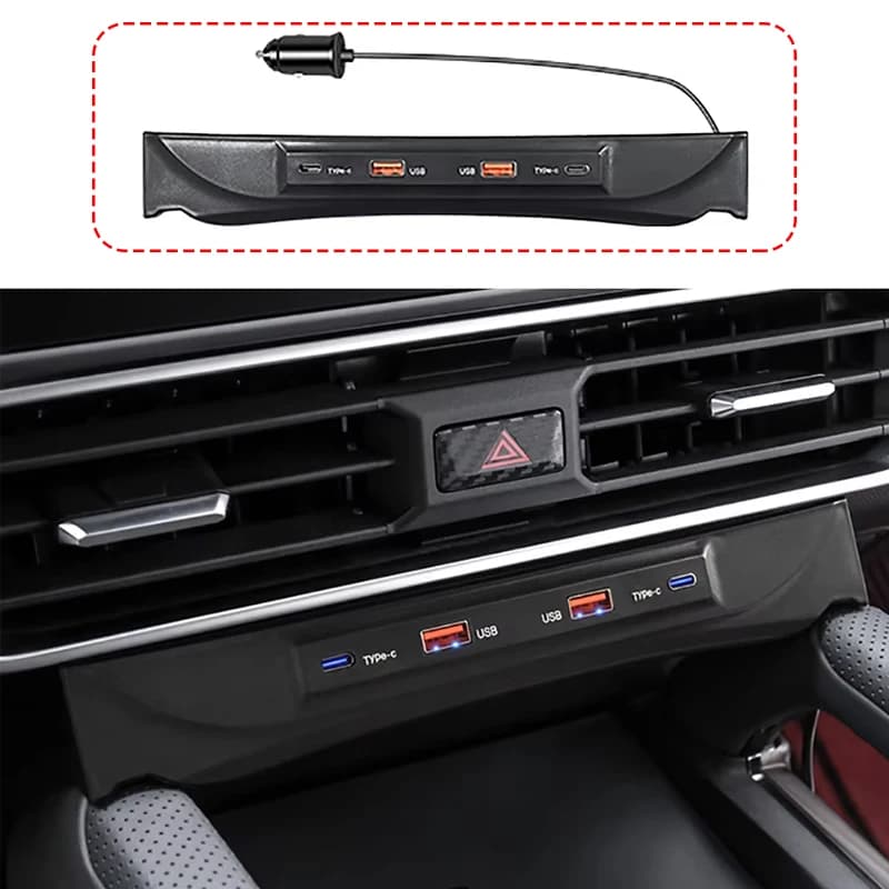 For Jietu Traveler 23 dedicated central control docking stations, car USB converters, expansion fast charging adapters