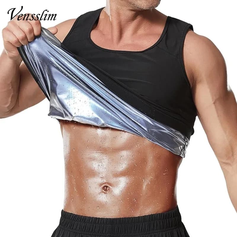 Vensslim Gilet Sauna Termico da Uomo, Top Modellante per Sudorazione, Dimagrimento e Perdita di Peso, Body Shaper per Allenamento ed Esercizio Fisico