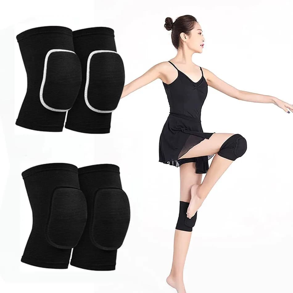 WOSWEIR Ballroom Dance Knee Pad for Volleyball Yoga Women Kids Support for EVA Rotary Knee Guard for Fitness Work Equipment