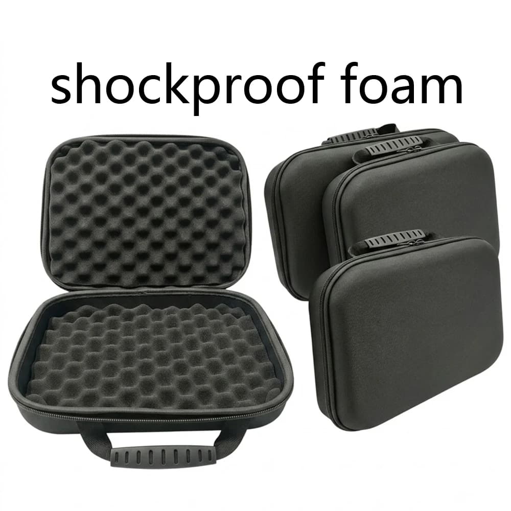Borsa per fotocamera con cerniera, custodia rigida, scatola portaoggetti fai-da-te, in schiuma antiurto, personalizzabile, borsa da viaggio, accessori per attrezzi da esterno