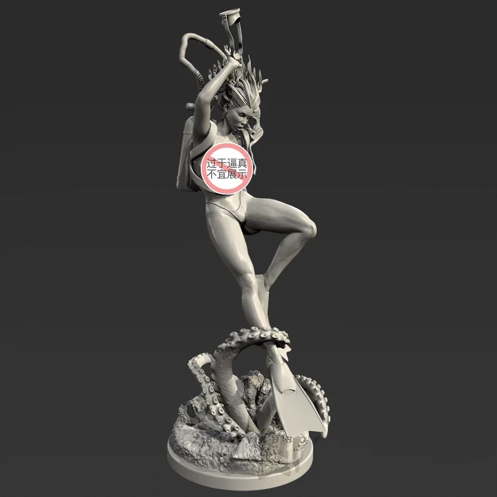 L'altezza dell'uomo 50mm 75mm Kit modello soldato in resina incolore e autoassemblato (stampa 3D) TD-7623/3D