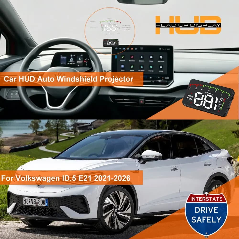 Display Head-Up HUD per Auto Volkswagen VW ID4 E21 2020-2026 ID5 E21 2021-2026 ID 4/5, Proiettore per Parabrezza, Accessori Auto
